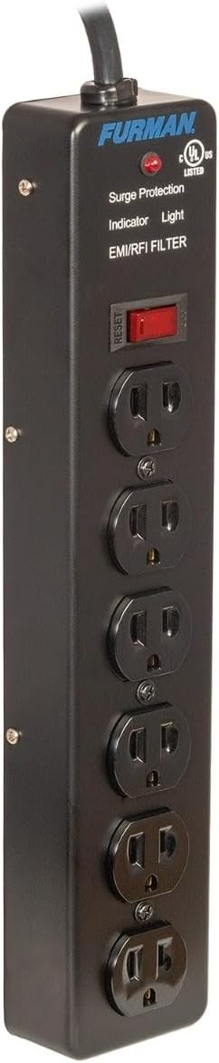 Furman SS-6 AC 6 Outlet Surge Strip Power Block with EMI/RFI Attenuation (Like New)