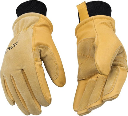Kinco 9088 Premium Pigskin Leather Ski-Gloves for Adults, Medium (Pack of 1) (Like New)