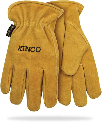 Kinco 50-M Comfortable and Durable Medium Suede Cowhide Leather Work Gloves (Used)