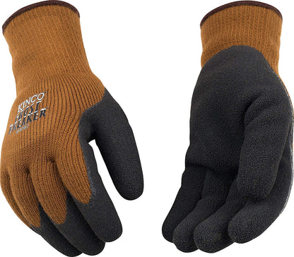 Kinco Frost Breaker Heavy Thermal Work Gloves - Brown, Black & Palm - M (1 Pack) (Like New)