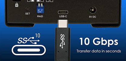 Blackjet VX-2SSD USB 3.1 Gen 2 Type-C Raid Enclosure (Like New)