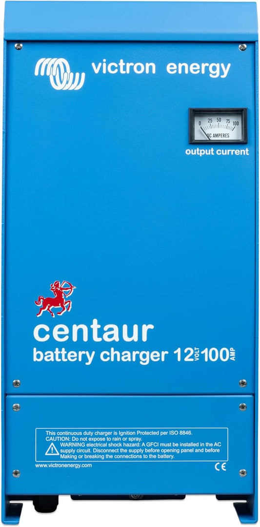 Victron Energy CCH012100000 Centaur 100 Amps 3-Bank Battery Charger, 12 Volts (Like New)