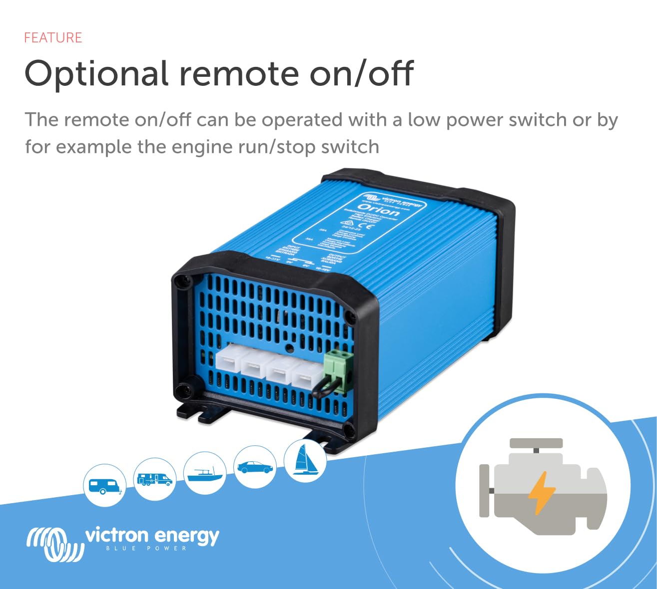 Victron Energy Orion DC-DC Converter Non-Isolated, 24/12-Volt, 25 Amp - Blue (Like New)