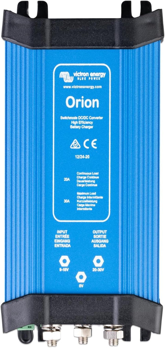 Victron Energy ORI122420020 Orion 12/24V 20A DC-DC Converter, Non-Isolated, Blue (Like New)
