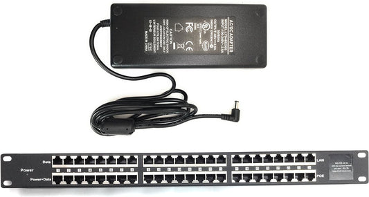 PoE Texas 24 Port Passive PoE Injector w/ 48V 120W PS  for 802.3af Devices (Used)