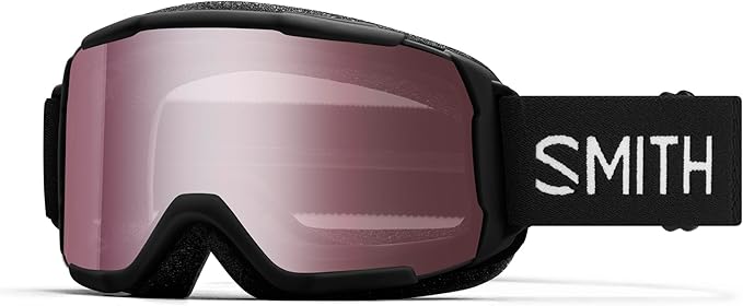 SMITH Daredevil Youth Snowsports Goggles with Carbonic-x Lens for Kids - Black (Used)