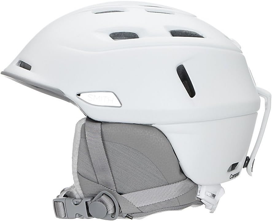 Smith Optics Compass Adult Ski Snowmobile Helmet for Women, Pearl White - Medium (Used)
