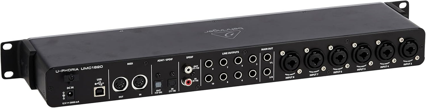 Behringer UMC1820 38 Channels USB Audio/MIDI Interface Compatible with Computer (Like New)