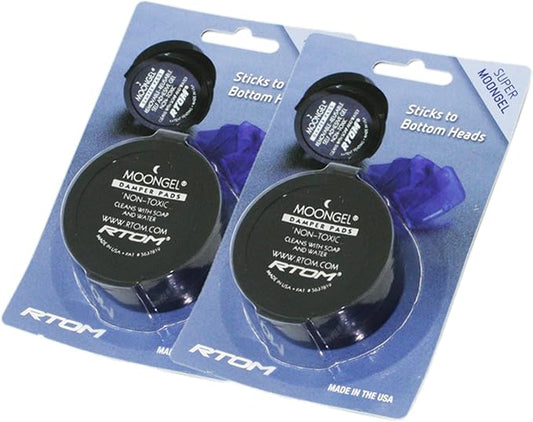 RTOM MG-4 Moongel Damper Pads, Made from a Soft Non-Toxic Gel, 2-Pack, Blue (Like New)