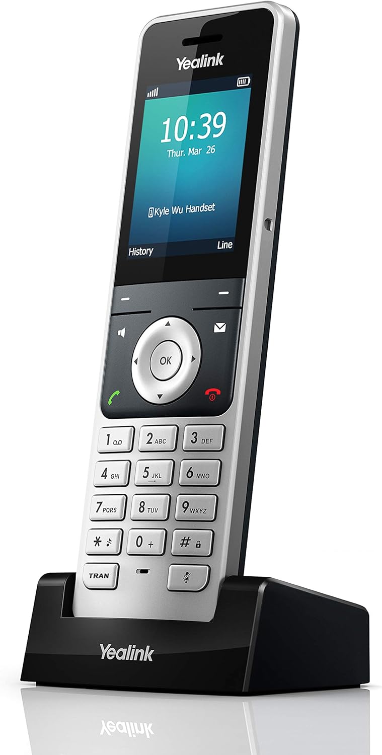 Yealink YEA-W56H HD DECT Expansion Handset for Cordless VoIP Phone LCD Screen- (Used)