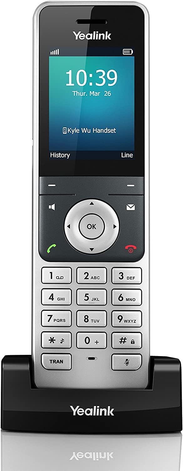 Yealink YEA-W56H HD DECT Expansion Handset for Cordless VoIP Phone LCD Screen- (Used)