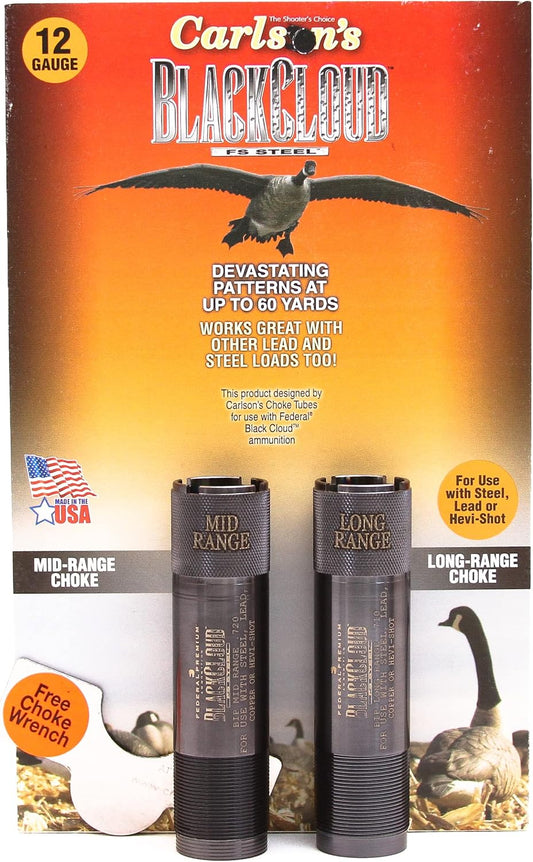 Carlson's Black Cloud Waterfowl Turkey Choke Tube - Mid & Long Range (2 Pack) (Like New)
