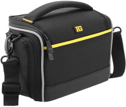 Ruggard Onyx 25 Camera/Camcorder Shoulder Bag with 6 Compartments, Black/Yellow (Used)