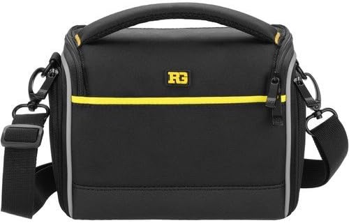 Ruggard Onyx 25 Camera/Camcorder Shoulder Bag with 6 Compartments, Black/Yellow (Used)
