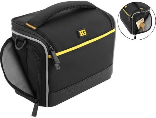 Ruggard Onyx 25 Camera/Camcorder Shoulder Bag with 6 Compartments, Black/Yellow (Used)