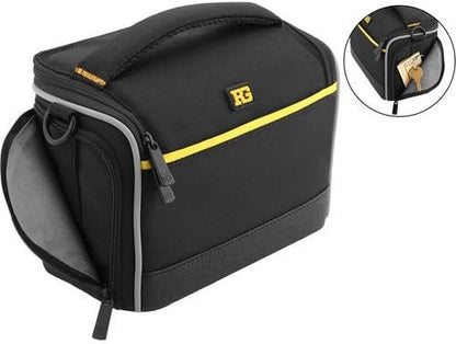 Ruggard Onyx 25 Camera/Camcorder Shoulder Bag with 6 Compartments, Black/Yellow (Used)