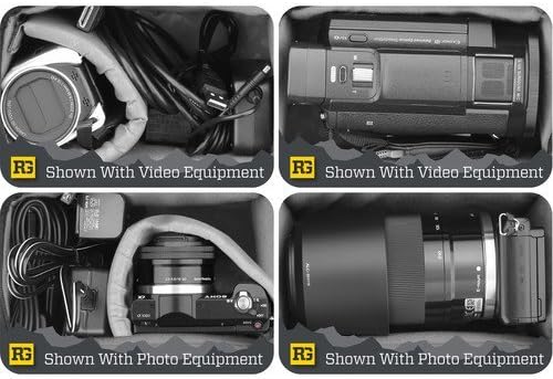 Ruggard Onyx 25 Camera/Camcorder Shoulder Bag with 6 Compartments, Black/Yellow (Used)