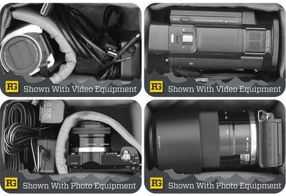 Ruggard Onyx 25 Camera/Camcorder Shoulder Bag with 6 Compartments, Black/Yellow (Used)