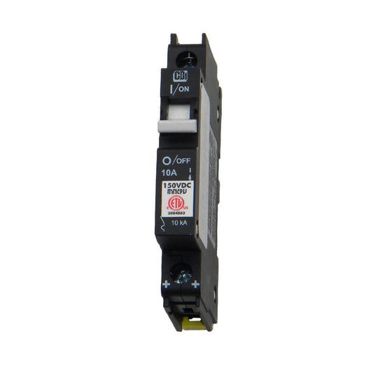 Midnite Energy MNEPV10 DIN Rail Mount Combiner PV Breaker, 10 Amp, 150 Volt (DC) (Like New)