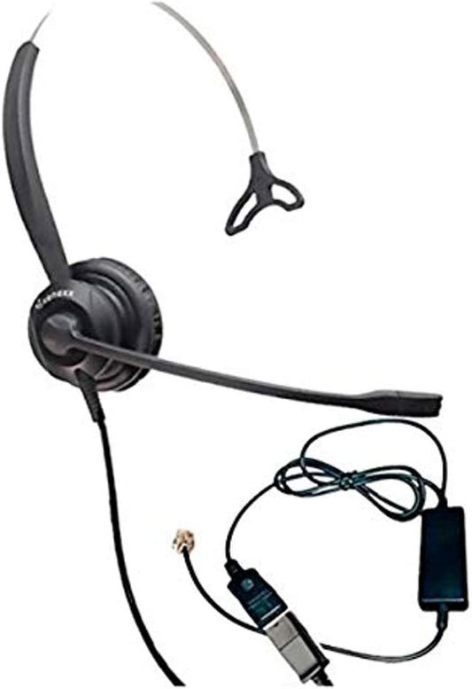 XS 825 Headset Bundle with Ergonomic Telephone Cable for NEC Phones (Like New)