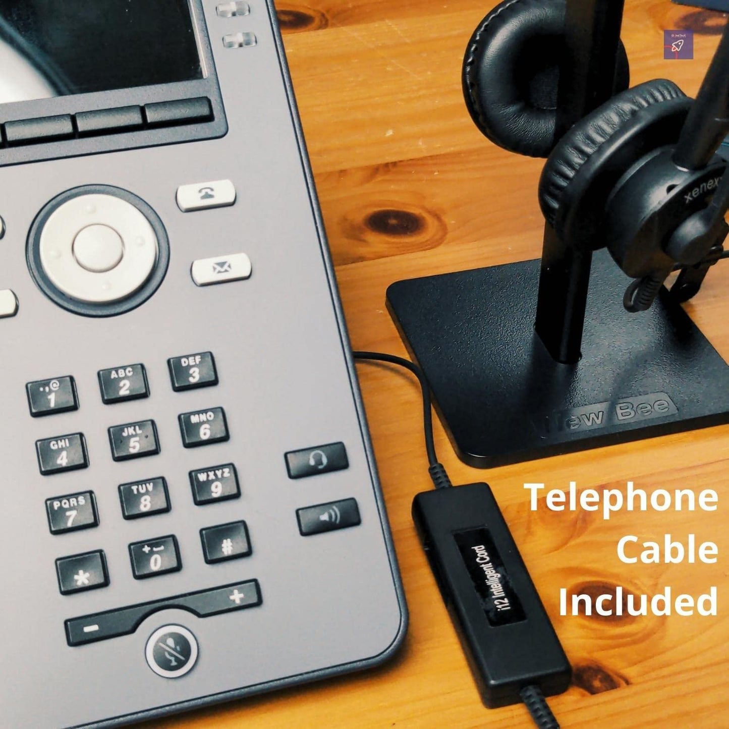 XS 825 Headset Bundle with Ergonomic Telephone Cable for NEC Phones (Like New)