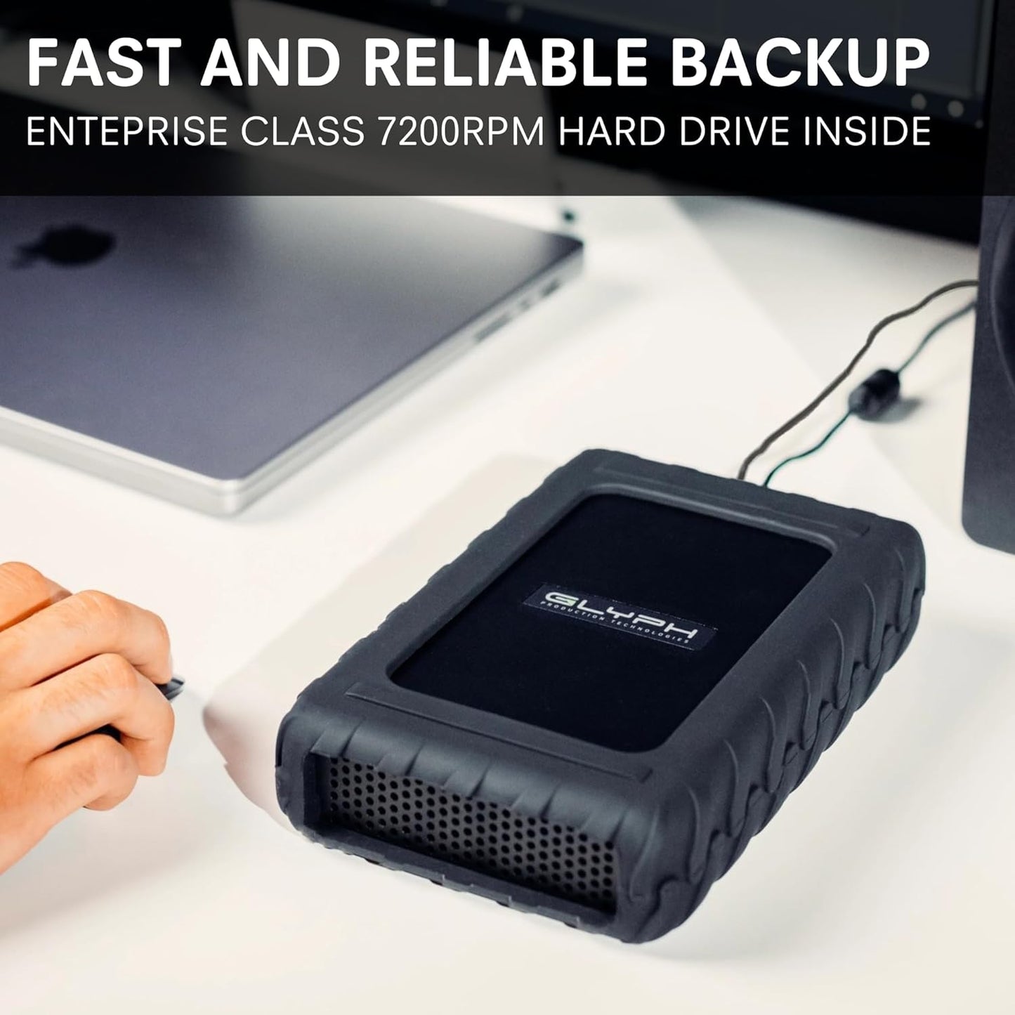 Glyph BlackBox Pro BBPR8000 8TB External Hard Drive 7200 RPM USB-C 3.1 Gen2 (Like New)
