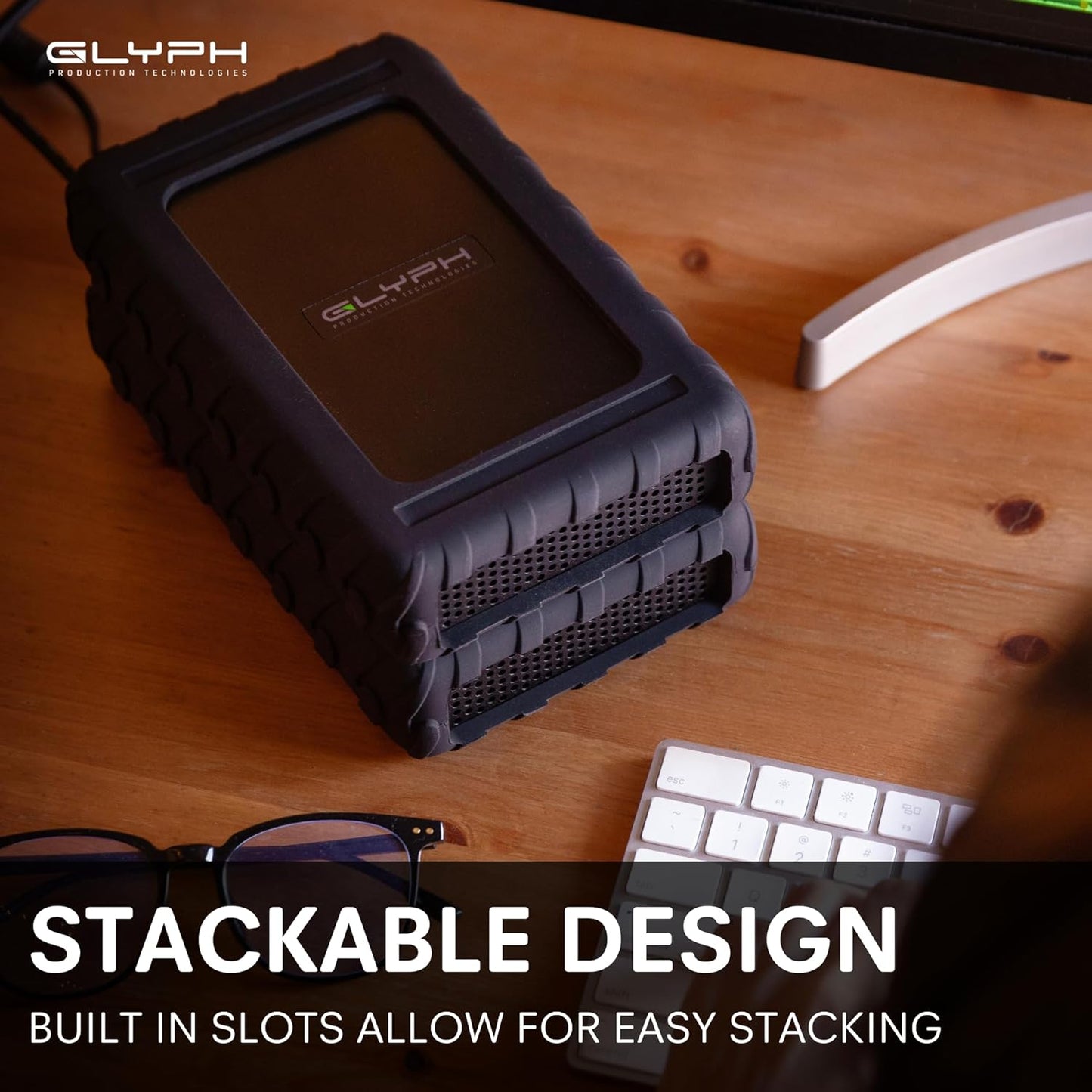 Glyph Production Technologies 8TB Pro External Hard Drive, 260 Mbps, USB-C (Used, No Retail Box)