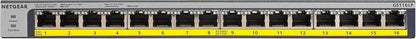 NETGEAR 16-Port PoE+ Gigabit Ethernet Switch for Desktop, 1 Amps, Silver/Black (Like New, No Retail Box)