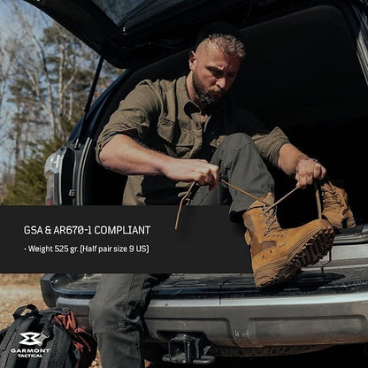 GARMONT T8 NFS 670 Military Combat Tactical Boot for Men/Women, Size 8.5, Coyote (New)