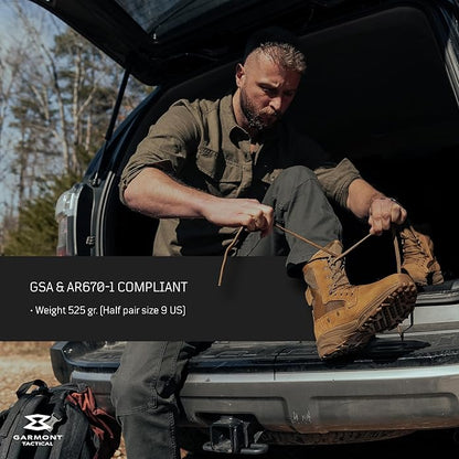 GARMONT TACTICAL T8 NFS 670 Military Boots for Men and Women, Size 10.5 - Coyote (New, Damaged Retail Box)