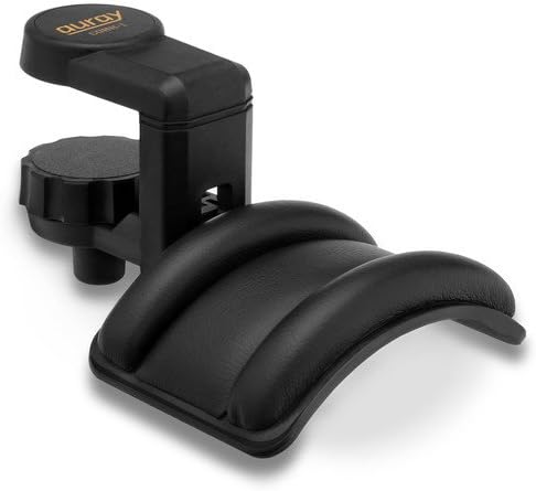 Auray Headphone Holder with Padded Cradle & Adjustable Angle for Offices, Black (Like New)