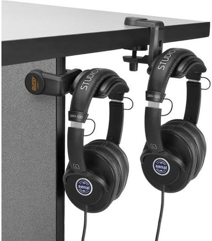Auray Headphone Holder with Padded Cradle & Adjustable Angle for Offices, Black (Like New)