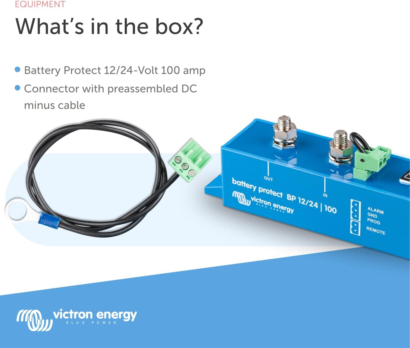 Victron Energy Automatically Detects System Batteryprotect, 12/24-Volt 100 Amp (Used)
