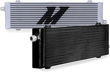Mishimoto MMOC-SP-LSL Universal Cross Flow Bar & Plate Oil Cooler, Large, Silver (New)