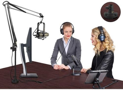 Auray BAE-2X Two-Section Broadcast Mic Arm w/XLR Cable, 360°, Clamp/Desk Mount (Like New)