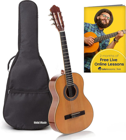 Hola! Music HG-36GLS 3/4 Classical Guitar, Spruce/Mahogany, Nylon Strings (Like New)