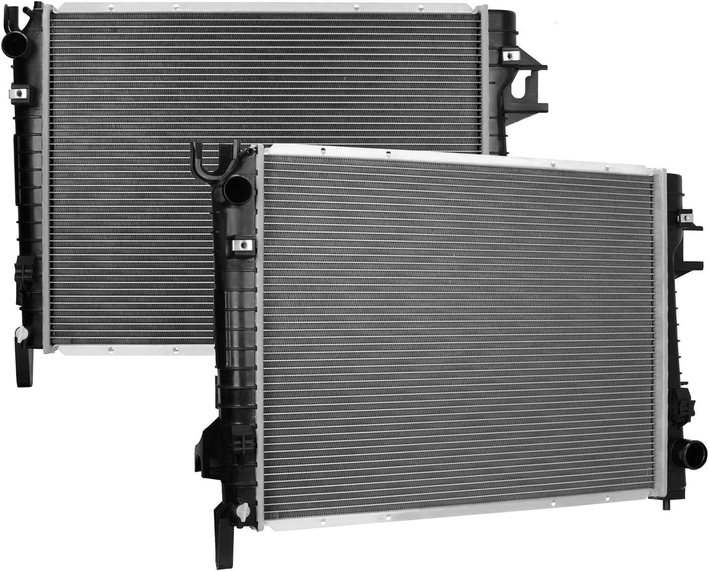 Mishimoto R2479-MT Plastic End-Tank Radiator Fits for Dodge Ram 2002-03, Silver (Like New)