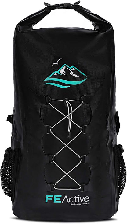 FE Active Dry Bag Waterproof Backpack - 30L Eco Friendly Bag for Fishing, Travel (Like New)