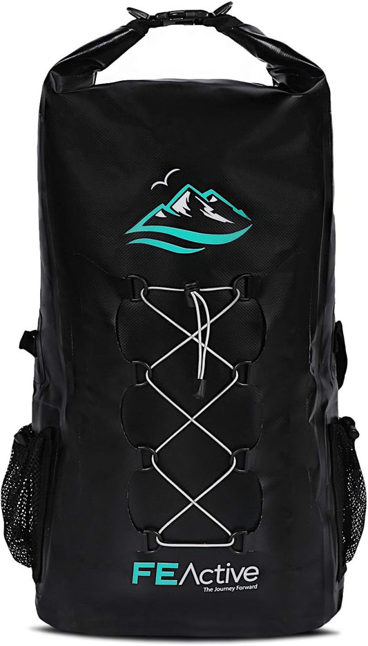 FE Active Dry Bag Waterproof Backpack - 30L Eco Friendly Bag for Fishing, Travel (Like New)