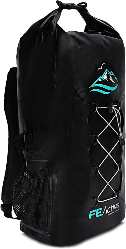 FE Active Dry Bag Waterproof Backpack - 30L Eco Friendly Bag for Fishing, Travel (Like New)