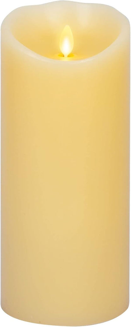 Luminara Scalloped Edge Lightweight Flameless LED Candle for Outdoor & Indoor (Like New)