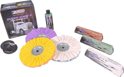 Zephyr Super Shine X Metal Polishing Kit for Big Rigs, Fuel Tanks & Wheels (Like New)