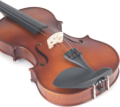 Mendini By Cecilio Violin For Kids & Adults, MV300 Satin Antique Violins - 3/4- (Used, No Retail Box)