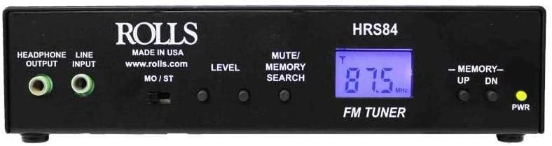 Rolls HRS84 Professional Corded Electric FM Digital Tuner with XLR Outputs (Used)
