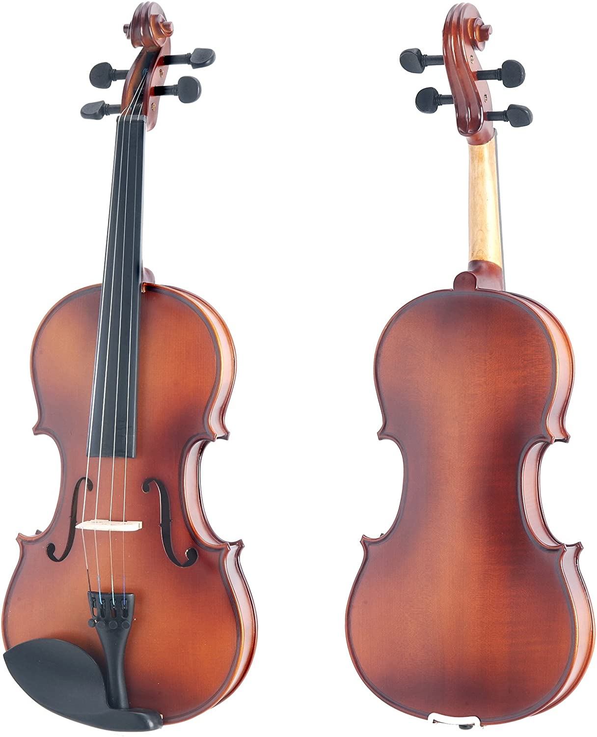 Mendini By Cecilio 1/2MV300 Maple Wood Violins For Kids & Adults - Satin Antique (Like New)