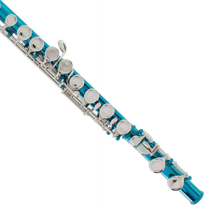 Mendini By Cecilio - Closed Hole C Flute For Beginners, 16-Key Flute, Sky Blue- (Used)