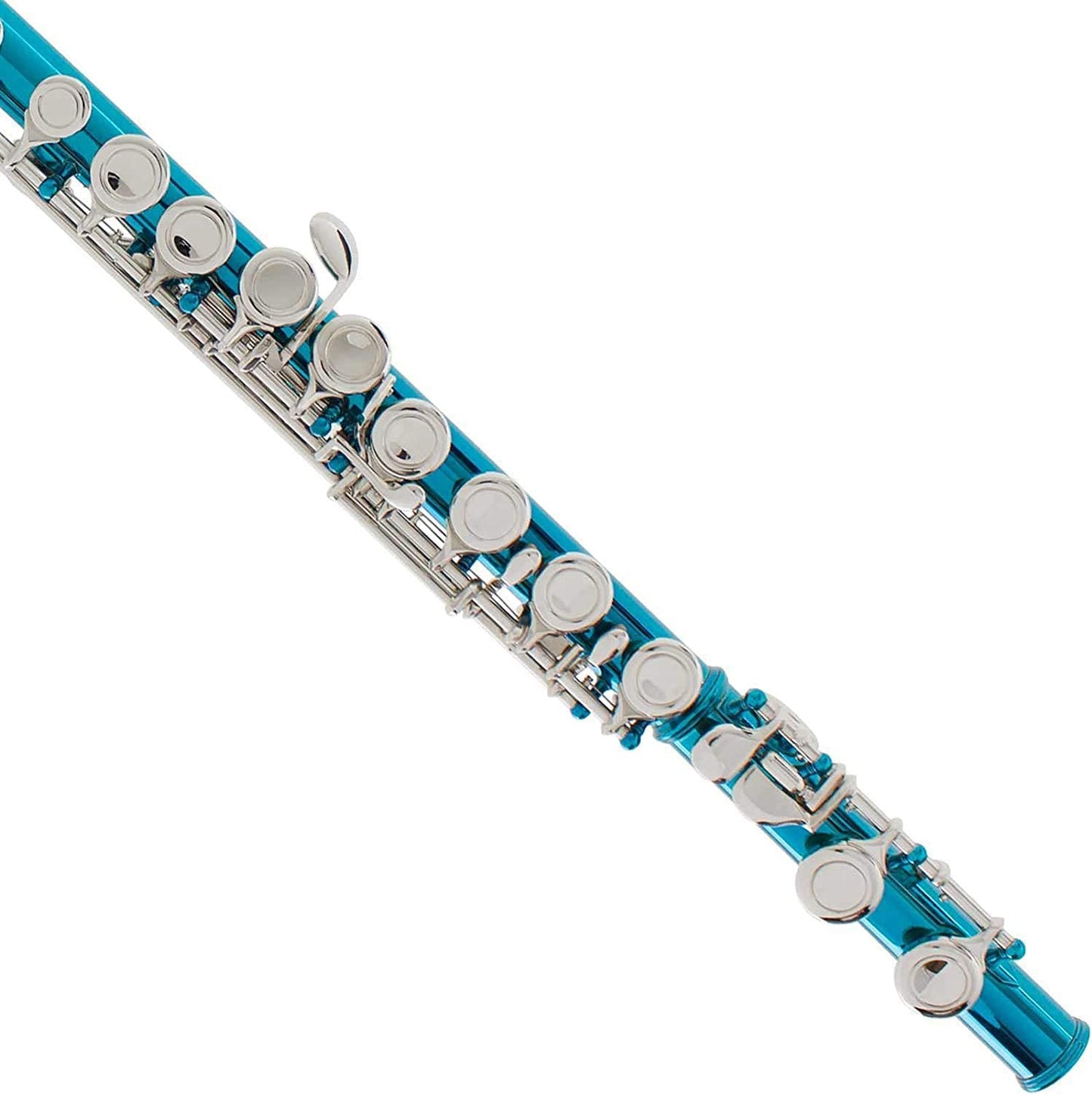 ﻿Mendini By Cecilio - Closed Hole C Flute For Beginners, 16-Key Flute, Sky Blue (Like New)