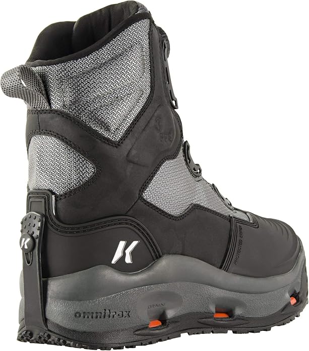 Korkers Men's Darkhorse Turn-lock Fishing Boots with Kling-On, Rubber Sole (Used)
