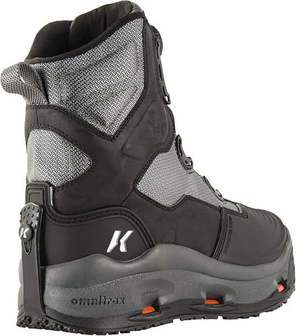 Korkers Men's Darkhorse Turn-lock Fishing Boots with Kling-On, Rubber Sole (Used)