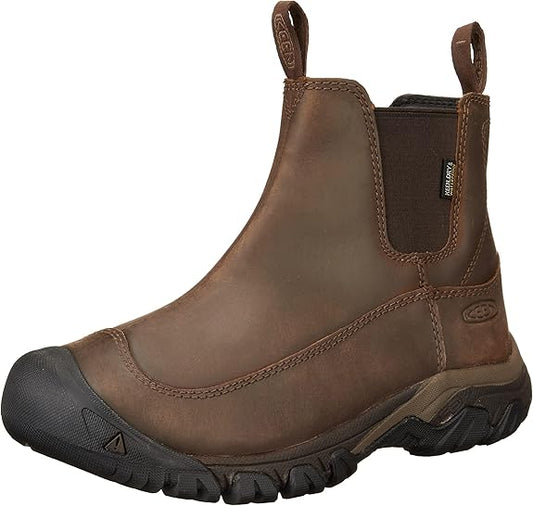 KEEN Men's Anchorage 3 Waterproof Pull On Insulated Snow Boots, Rubber Sole (Like New)